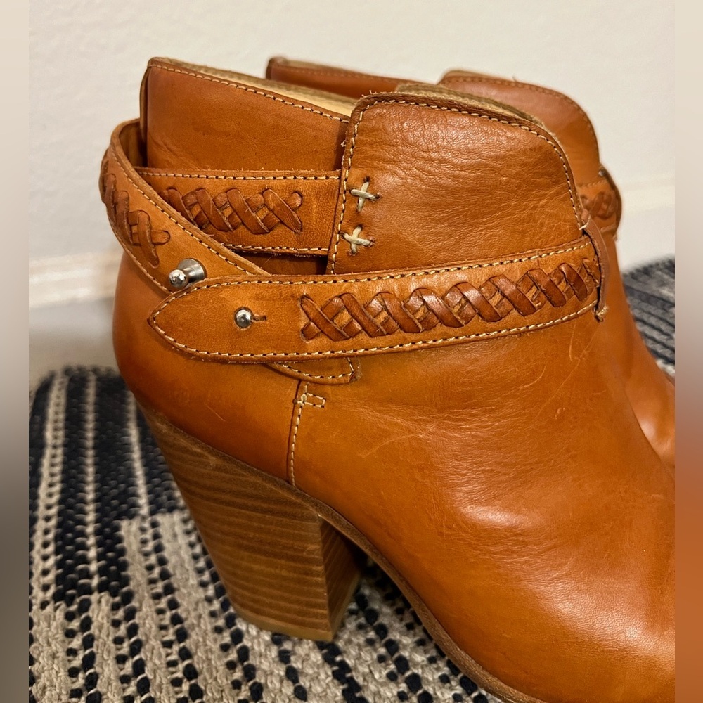 Rag & Bone Harrow Belted Leather Booties - Picture 2 of 8